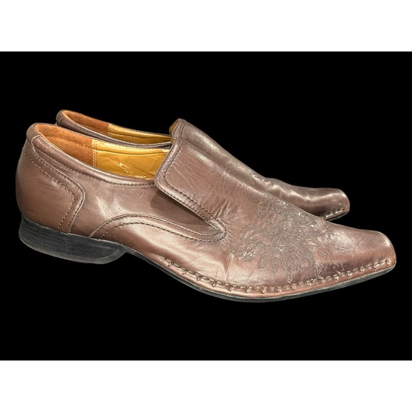 Mens Guess Brown Loafer Slip Ons Size 13 main image 4